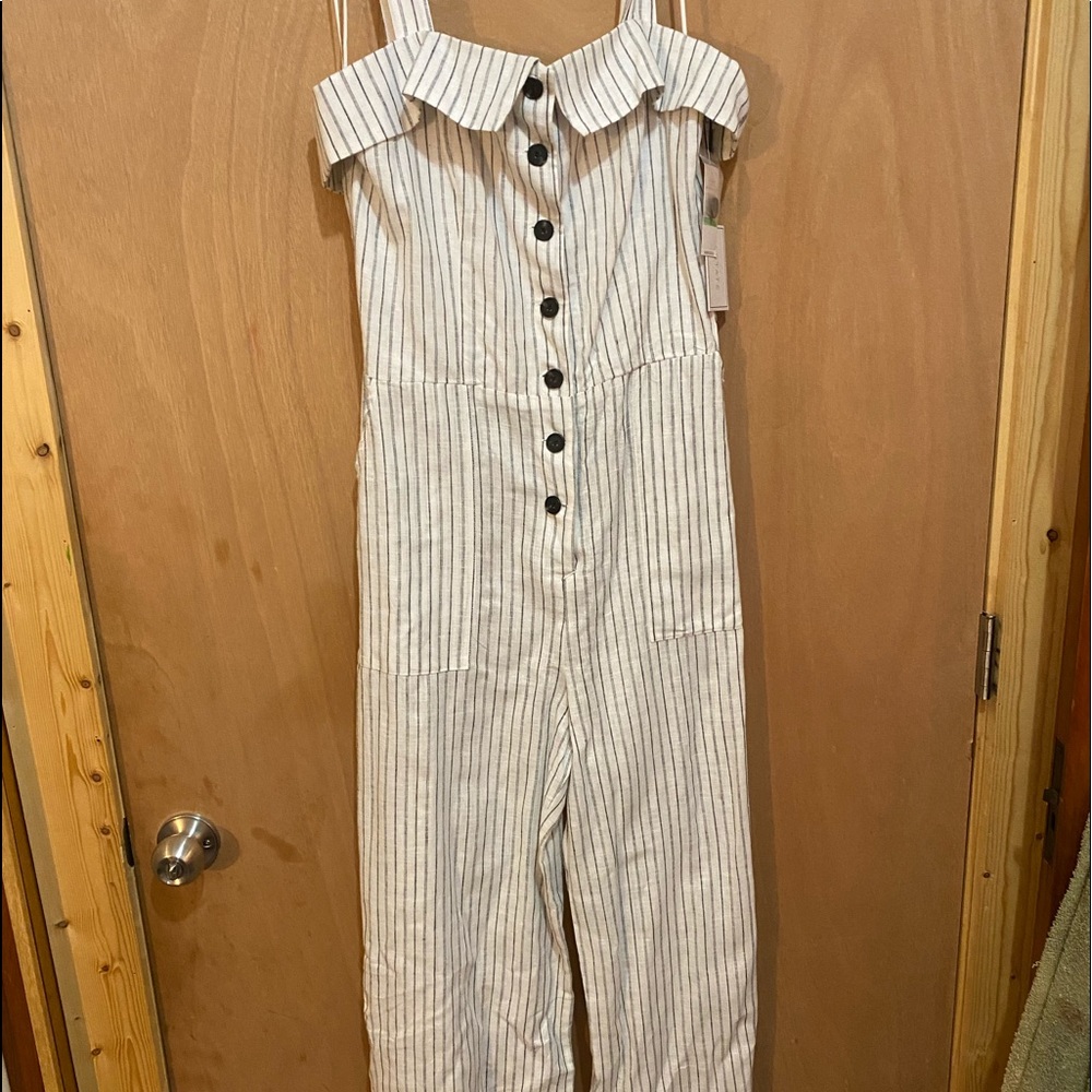 Striped jumpsuit